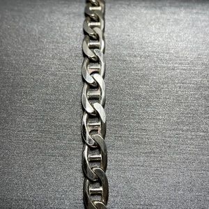 Pagoda pgda Italy 925 Sterling Mariner link 8” lobster clasp bracelet 10.2 Grams